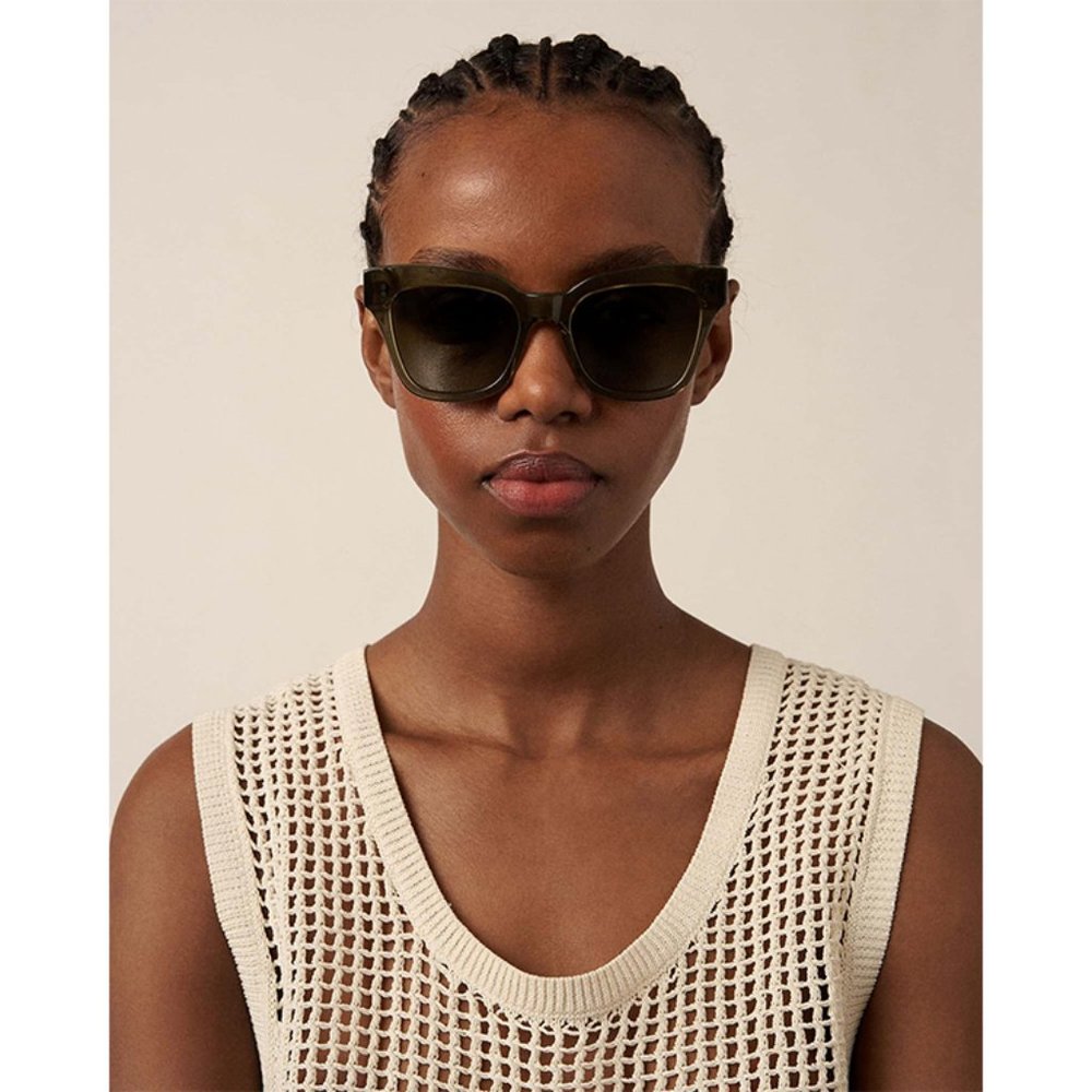 Chimi Eyewear Core Butterfly-shaped 07 Green Sunglasses